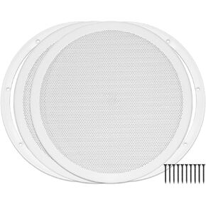 Reliable Hardware Company RH-4002-10-2-A White Universal Surface Mount 10" Speaker Covers, Pair