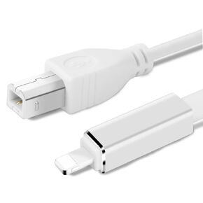 Lightnning to USB 2.0 OTG Cable Type B Midi Cable 5Ft Lighting to Midi Cable Compatible with iOS Devices to Midi Controller, Electronic Music Instrument, Piano, Midi Keyboard and More
