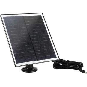6W 5V Solar Charger DIY Battery Solar Panel IP65 Waterproof with Micro USB Portable for Outdoor CCTV Surveillance Cameras