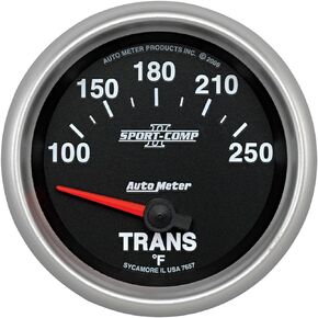 Auto Meter 7657 Sport-Comp II 2-5/8" 100-250 F Short Sweep Electric Transmission Temperature Gauge