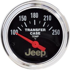 Auto Meter 880430 Jeep 2-1/16" Electric Transfer Case Temperature Gauge (100-250Degree F, 52.4mm)