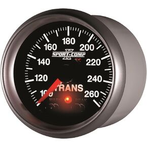 Auto Meter 3658 2-1/16" 100- 260 F Full Sweep Electric Transmission Temperature Gauge