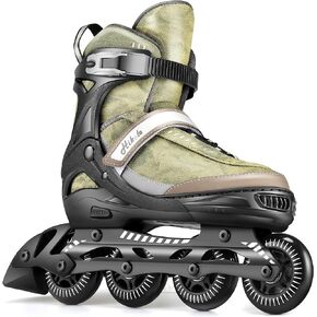 Hikole Inline Skates for Adults Men Women, Adjustable Breathable Blades Roller Skates, Performance Outdoor Inline Skates for Male Female, Beginners