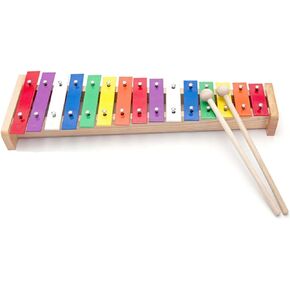 Wooden Xylophone Glockenspiel Musical Toy for Kids Children Boys Girls with 15 Tone Keys