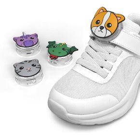 Speck Tagimals Cute Cartoon Apple AirTag Holder – Hidden AirTag Tracker Cases – Easily Attach to Shoe or Collar – 4 Fun Characters (Pack of 4)