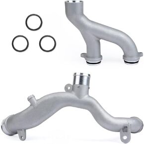 MITZONE Upgraded Coolant Pipe Water Outlet compatible with 2010-2020 Land Rover Range Rover （Sport） LR4 Discovery Range Rover Velar Jaguar XJ XF XE F-Type F-Pace 3.0L 5.0L Supercharged