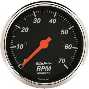 Auto Meter 1478 Designer Black Dash Electric Tachometer 3.125 in.