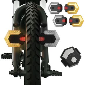 Bike Tail Light with Turn Signals, USB Rechargeable Bike Turn Signals Front and Back, Wireless Remote Control Bicycle Turn Signals for Bicycles, Electric Bikes, Scooters, Motorcycles