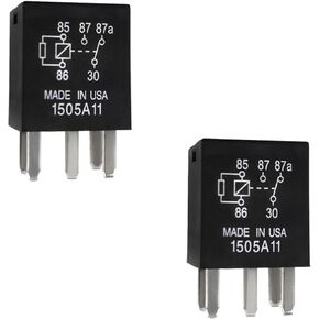 2 PCS Power Relay, 5 Pin Multi Purpose Auto Fuel Pump Relay, G8V-RH-1C7T-R-DC12 Automotive Relay, High Performance Electrical System Electromechanical Relay Replacement