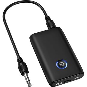 جهاز استقبال إرسال بلوتوث 5.0، محول بلوتوث Aux 2 في 1 للسيارة، محول صوت بلوتوث لاسلكي محمول للتلفزيون وسماعات الرأس وأنظمة ستيريو in Kuwait