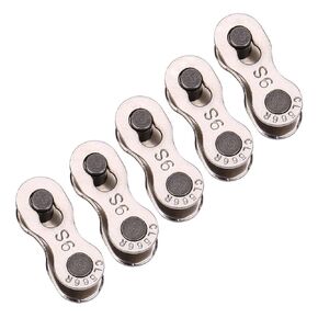 5 Pairs Bike Quick Release Chain Bicycle Chain Link Connector for 8/9/10 Speed (9 speed)