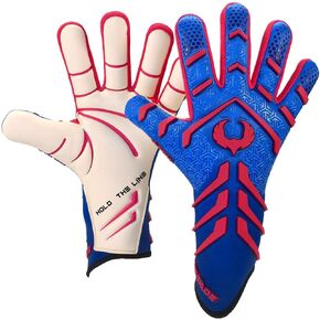 Renegade GK Apex Strapless Professional Soccer Goalie Gloves (Sizes 6-12, Level 5.5) 4+5MM EXT Contact Grip | Evo Negative Cut Goalkeeper Gloves for Elite Play | Based in The USA