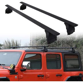 Snailfly Heavy Duty 220 lbs Capacity Cross Bars Roof Rail Racks Fit for Jeep Wrangler JK JL Gladiator JT 2007-2024 Crossbars