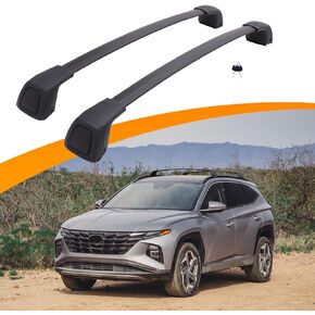 Snailfly Upgraded Crossbar Fit for 2022 2023 2024 Hyundai Tucson SE SEL N Line Limited NX4 Roof Rack Rail Cross Bars Accessories with Lock