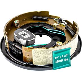 LH 10" x 2-1/4" Trailer Electric Trailer Brake Assembly for 3500 lbs axle Heavy Duty Electric Trailer Brake Kits 10" x 2.25"