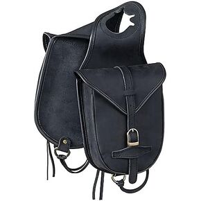 Tough 1 Soft Leather Horn Bag Black