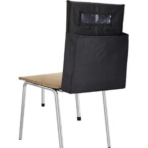 Lewtemi 2 Pcs Chair Back Pockets Storage School Seat Pockets Storage for Classrooms Desk Chair Organizer Without Name Tag, 18 x 17 Inch