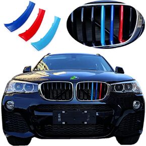 تناسب تمامًا ///M-Colored Grille Insert Trims متوافقة مع ملحقات BMW X3 2022 2023 لشبكة الكلى القياسية (ليس لـ 2022 X3 M40i)