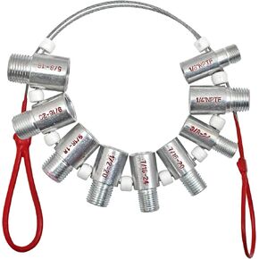 4LIFETIMELINES Metric Brake Line Fitting Thread Size Gauge
