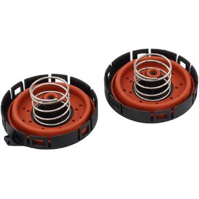 NewYall Pack of 2 Crankcase Vent Valve PCV Pressure Regulating Valve Cover