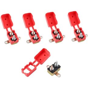GLOSO Stud Type Circuit Breakers Auto Reset for Car Truck RV Automotive Marine Boat Trolling Motor & Custom Wiring Audio Battery Protection Crosswise Bracket, (T1) - 1 Pack (06A) E512