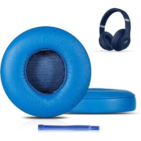 Damex Updated Thickened Solo Wireless 2/3 Replacement Ear Pads,earpads for Beats Solo 2/3 Wireless Headphone (black)