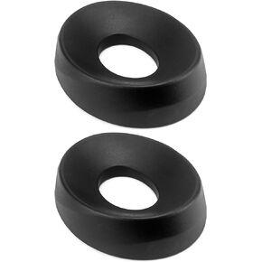 QWORK Motorcycle Helmet Stand, Helmet Service Pad, Helmet Support Donut Ring for Motorcycle Snowmobile Scooter Helmetsm, Black