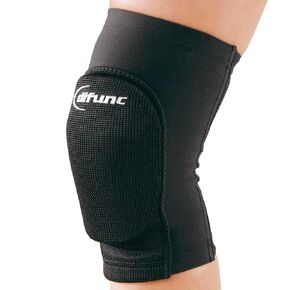 D&M Tricot Knee Pad sleeve, 12mm thick pad, Black/Turquoise, S-size, 1pc, Made In Japan, D-811