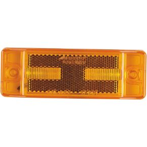 Maxxima M20330Y Amber 2" x 6" LED Clearance Marker/Auxiliary Turn Signal Light with Reflectorized Lens