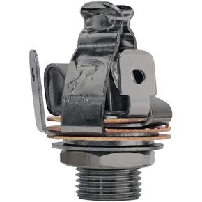 Pure Tone Multi-Contact 1/4 inch Stereo Output Jack | Black Nickel | Dual Tension Grounds & Dual Positive Tips for Optimal Signal, Tone & Lowest Possible Noise