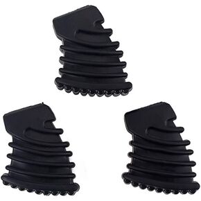 HEALLILY Drum Rubber Feet for Drum Hardware Cymbal Stand Rack Bracket Percussion Parts Size L 3pcs (Black)