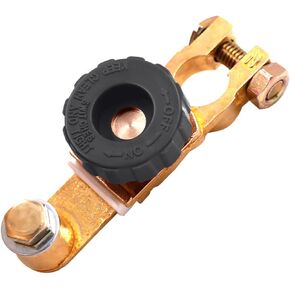 Top Post Battery Disconnect Switch - Quick Disconnect Battery Cut Off Switch for Car Truck Marine RV and Electrical Equipment - 12V/125A - Black in Kuwait