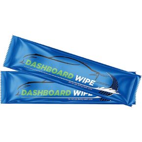 Diamond Wipes Car Wash Wipes with Refreshing Lemon Scent, Pack of 50 Individually Wrapped Wipes, Dashboard Car Accessories Travel Essentials