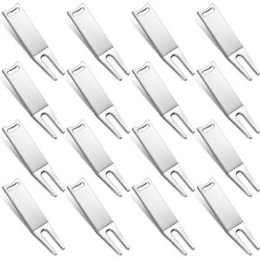 Metal Bending Golf Divot Repair Tool Portable Golf Green Divot Fork Metal Golf Divot Tools Curved Spit Golf Green Accessories for Men Women Golf Lovers Fairway Repairing