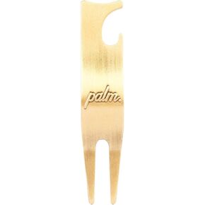 أداة إصلاح Palm Divot، تصميم مريح 4 في 1، على شكل حرف U من أعلى إلى راحة النوادي، فتاحة زجاجات، خفيفة الوزن وقوية (ذهبي)