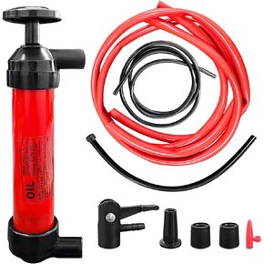 Augeny Car Siphon Fluid Transfer Pump, Multi-Use Siphon Fuel Transfer Pump Kit, Fluid Extractor Pump for Gasoline Liquid Oil Air and Other Fluids, Automotive Exterior Accessories
