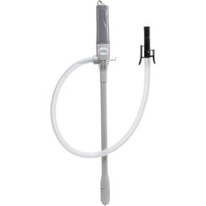 Jumbl Automatic Fuel Transfer Pump with Auto-Stop, 3x More Powerful D Battery Powered, Extra Long Hose Fits All Size Cans, Portable Liquid Pump Transfers Gasoline, Water & More at 2.3 Gal/Minute