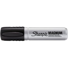 Sharpie Magnum Permanent Markers, Oversized Chisel Tip, Great for Poster Boards, Black, 12 Count