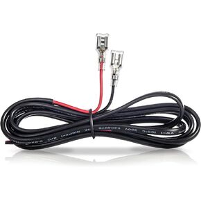 6V/12V Lead Acid Battery Connector Cable, 5 Feet, with 0.187" Quick Connect/Disconnect F1 Type Terminals & Clear Inserts, Sealed Lead Acid Battery Connectors
