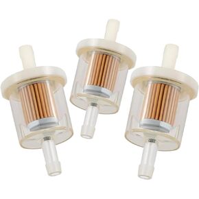 Harbot 49019-0027 Fuel Filter for Kawasaki 49019-7001 49019-7005 49019-0014 1/4" Inline Fuel Filter for Briggs and S 691035 493629 5065 2hp 17.5hp 27hp 35hp Engines John Deere AM108356
