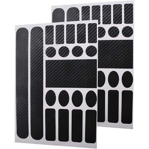Yoohey 2PCS Bicycle Chainstay Protector Adhesive Protectors Film Cover Decal Chainstay Frame Guard for Mountain Bike Chain Protective, Carbon Fibre