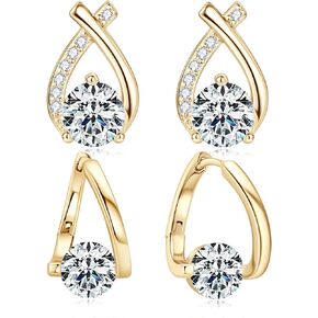 Lucpee Lymphatic Earrings, Slimaoo Flysmus Halolux Lymphvity Germanium Earrings Lymph Flow Drainage Detox Magnetogen Earrings Acupuncture Therapy Slimming Sparkly Zircon Jewelry Gift