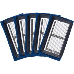 Football Wrist Coach 5 Pack - Playbook QB Wristband - Triple Windows-Great for Flag Football and Tackle Football