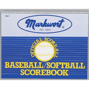 Markwort Baseball & Softball Scorebook - 23 Games, Blue, (BSQ7)