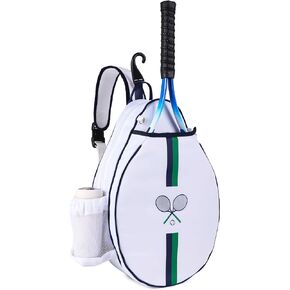 Rejolly Tennis Crossbody Bag Chest Stripe Printed Shoulder Purse for Men Women Water Resistant Sling Bag for Tennis Racket, Pickleball Paddles, Badminton Racquet