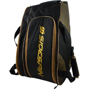 Side Spin Padel Bag Paddle Bag for All Padel Racket - Racket Bag for Men & Women - Pala Padel Bag - Padel Tennis Bag - Multiple Pockets and Shoe Bag, Open Bagpack
