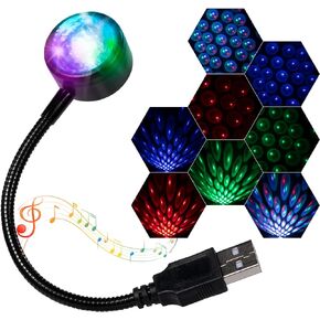 Car Roof Lights, USB Star Projector Night Light, Adjustable Interior Car Lights,Portable Car LED Lights 4 Colors& 9 Functional Modes Star Lights for Car Decor,Ceiling, Bedroom,Party,1 Pack