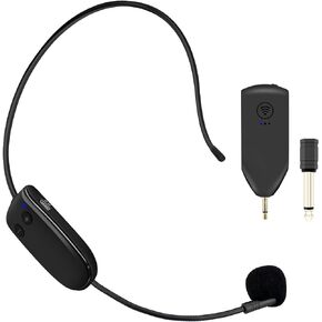 ZOWEETEK Wireless Microphone Headset,UHF Headset Mic System,165ft Range,Support Voice Amplifier,PA System,Power Amplifier etc,Suitable for Teacher,Yoga and Fitness Instructor,Training,Lecturers