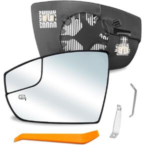 Driver Side Mirror Glass Fit for Ford C-Max 2013-2018，for Escape 2013-2016，Left Heated Mirrors with Rear Holder CJ5Z17K707G