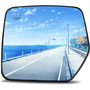 TIKSCIENCE Driver Side Heated View Mirror Glass with Back Holder Fit for Jeep Compass Patriot 2007 2008 2009 2010 2011 2012 2013 2014 2015 2016 2017